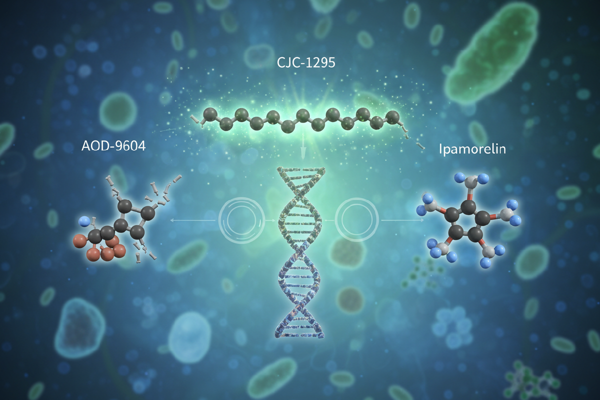 AOD 9604, CJC-1295 & Ipamorelin By SunGod Labs