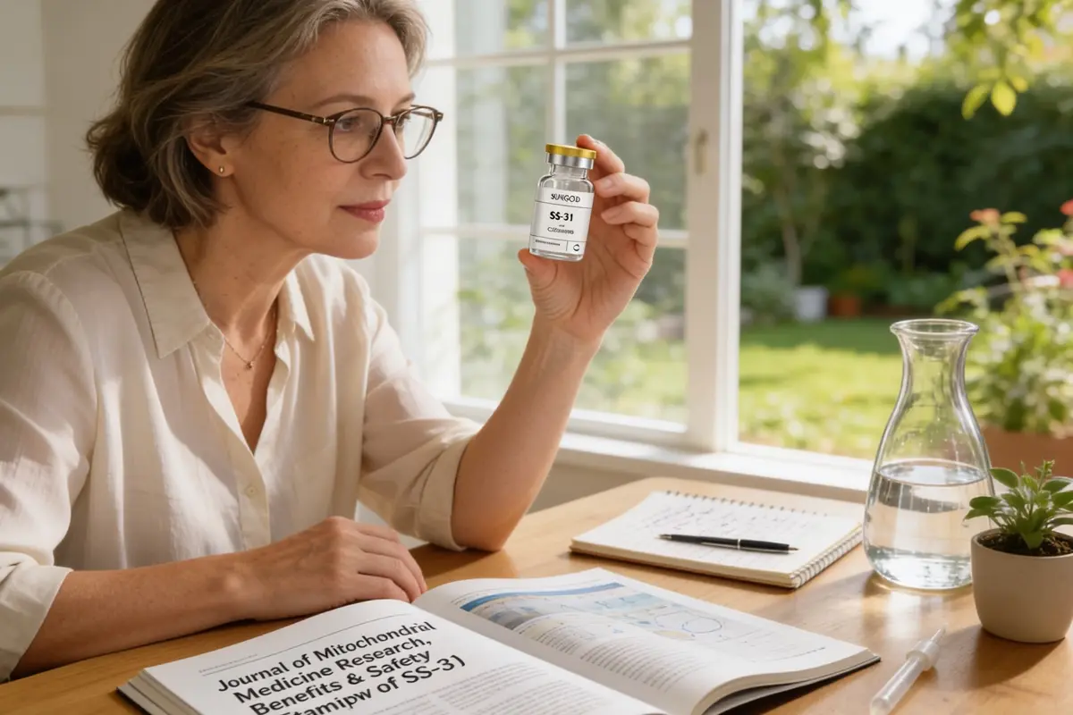 SS-31 (25mg) Peptide Research, Benefits & Safety Overview By SunGod Labs